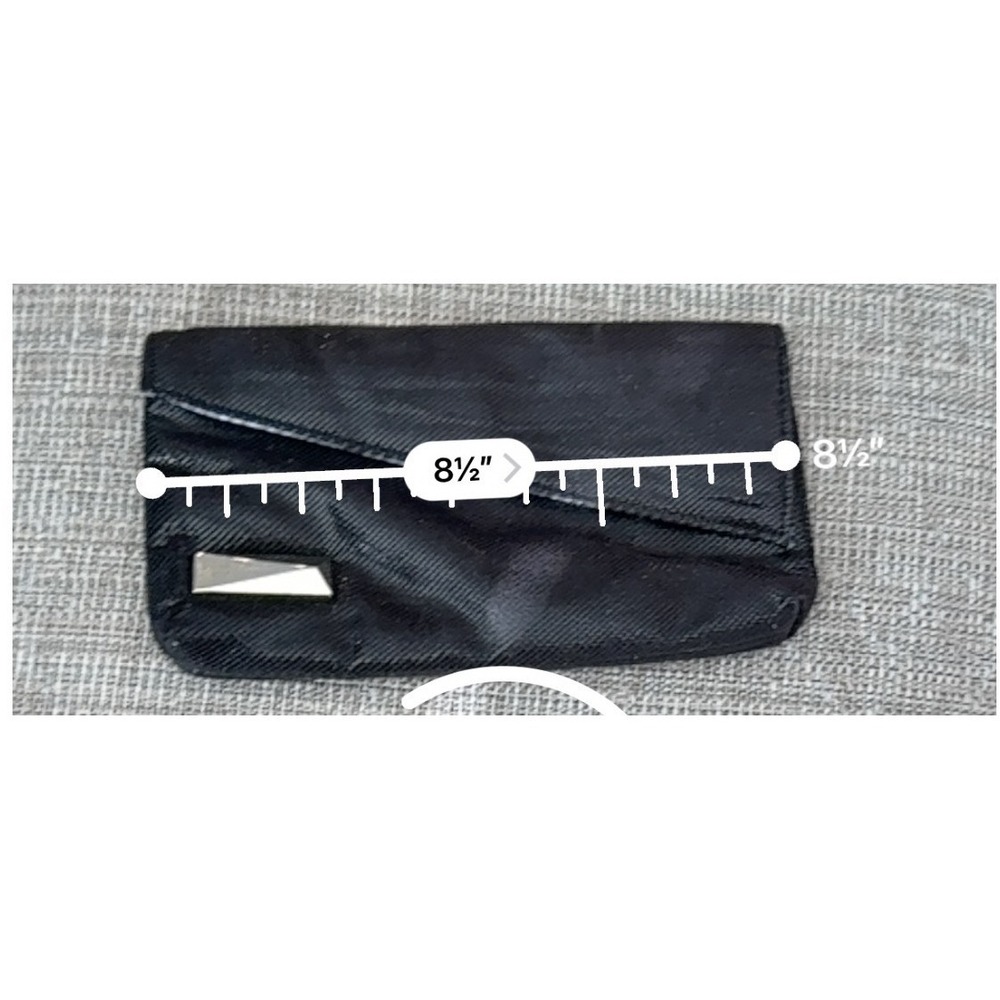 Thierry Mugler Black Snake Embossed Clutch Wallet 8.5 Inch Length - Picture 5 of 5